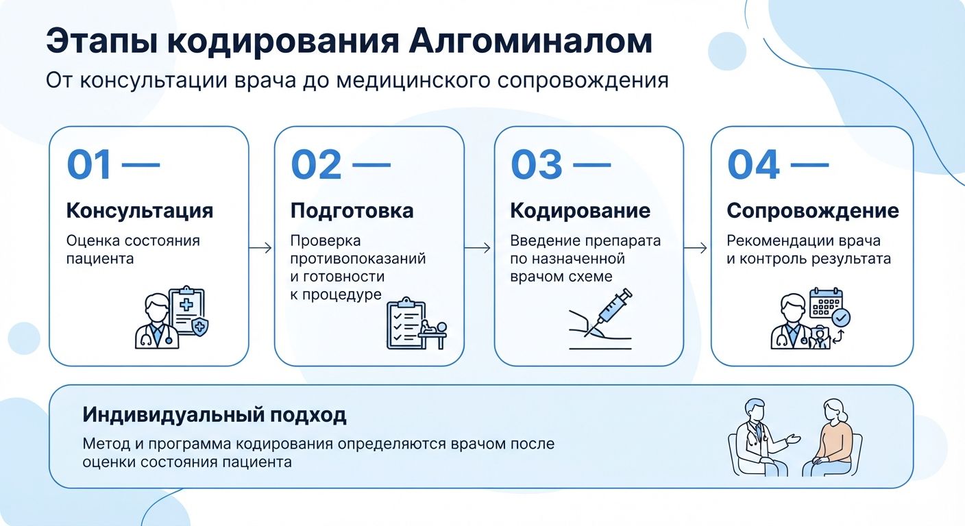Кодирование препаратом «Алгоминал» в Тимашёвске инфографика